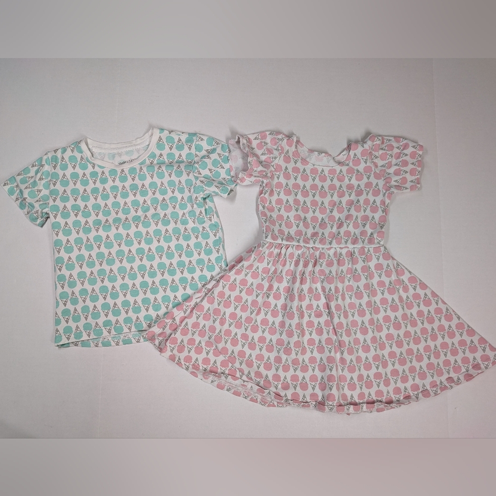June & January Boy Girl Twin Ice Cream Matching Coordinating Set
